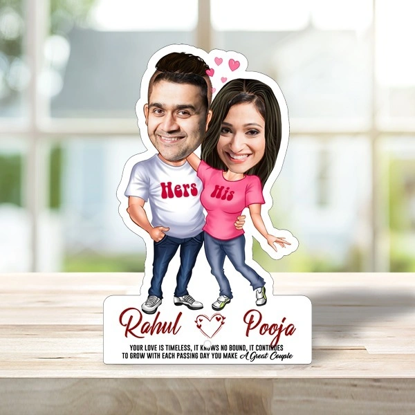 ACC04 - His & Hers Couple - Caricature Cartoon Frame