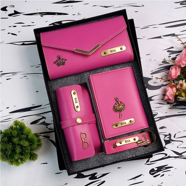 Ladies 4 pc Wallet Combo - Pink