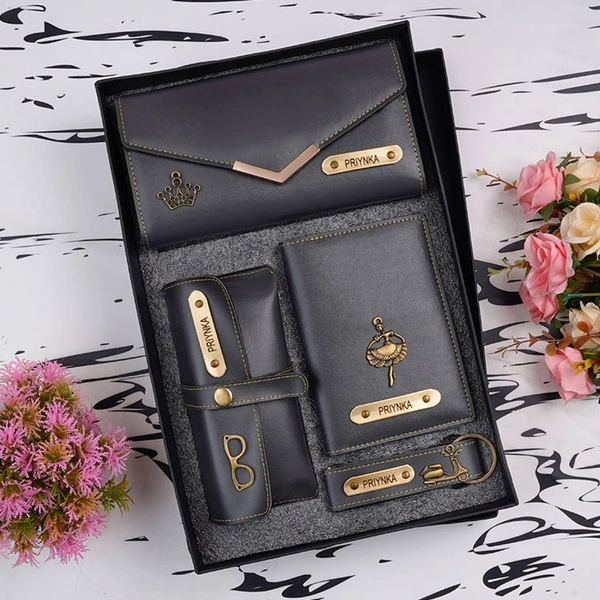 Ladies 4 pc  Wallet Combo - Grey