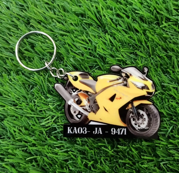 Custom Bike MDF Keychain - CBKC01