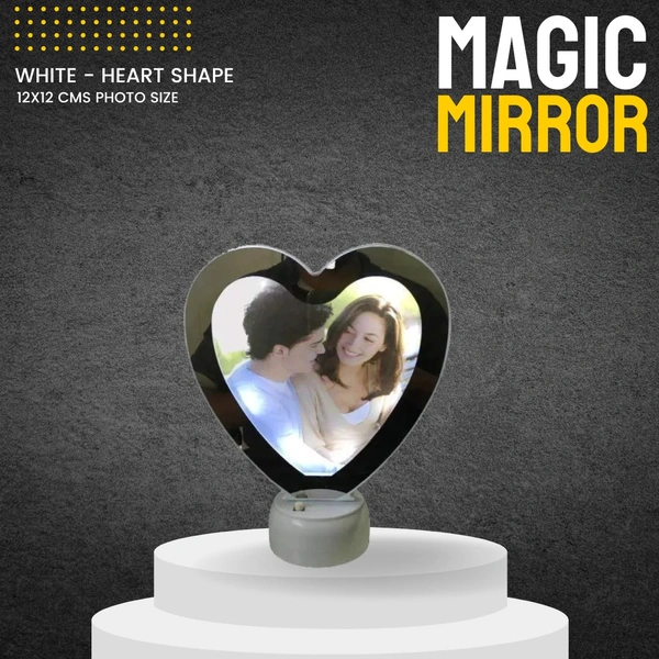 Heart White Small Magic Mirror