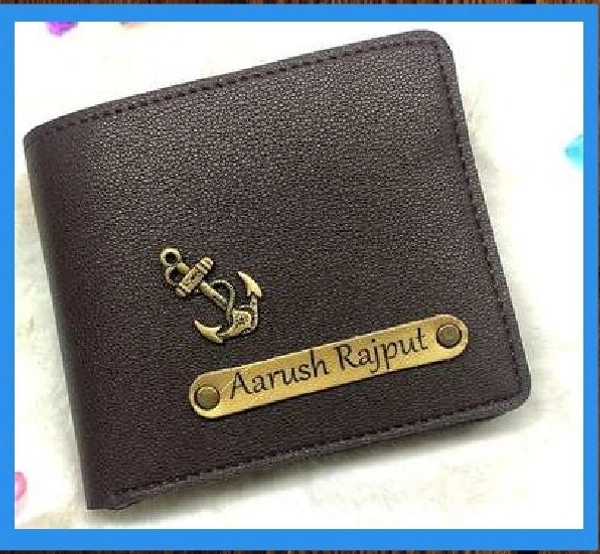 Imported Leather Coin Pouch Wallet - Dark Brown