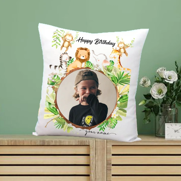 Family Pillow FAP03 - 12x12" Inch White Satin Pillow