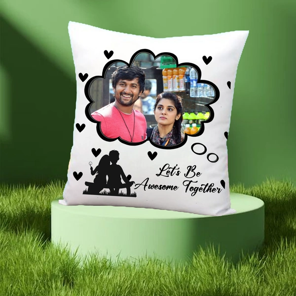 Love Pillow LP01 - 15x15" Inch White Satin Pillow