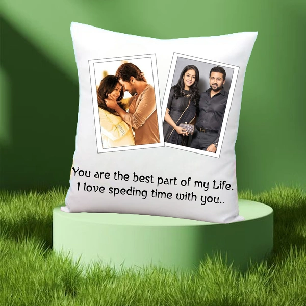 Love Pillow LP02 - 12x12" Inch White Satin Pillow