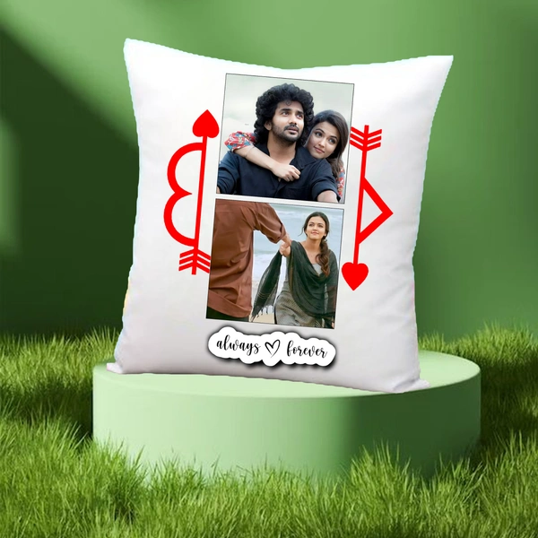 Love Pillow LP05 - 12x12" Inch White Satin Pillow