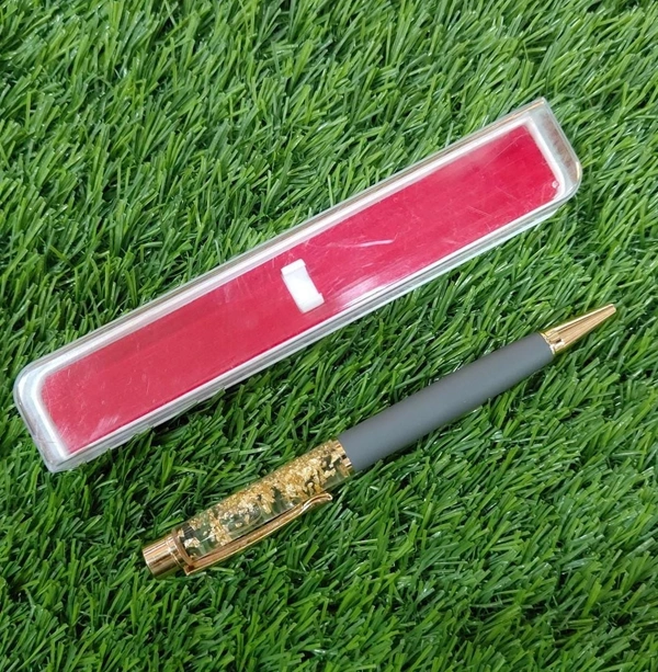 Golden Zari Pen - Grey