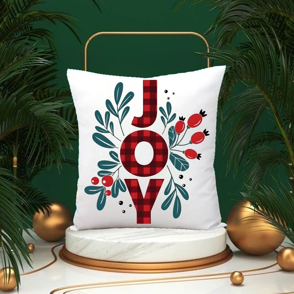 Xmas 04 - 15x15" Inch White Satin Pillow