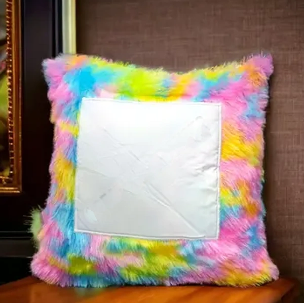 Fur Pillows - Square Shape - Multi Color