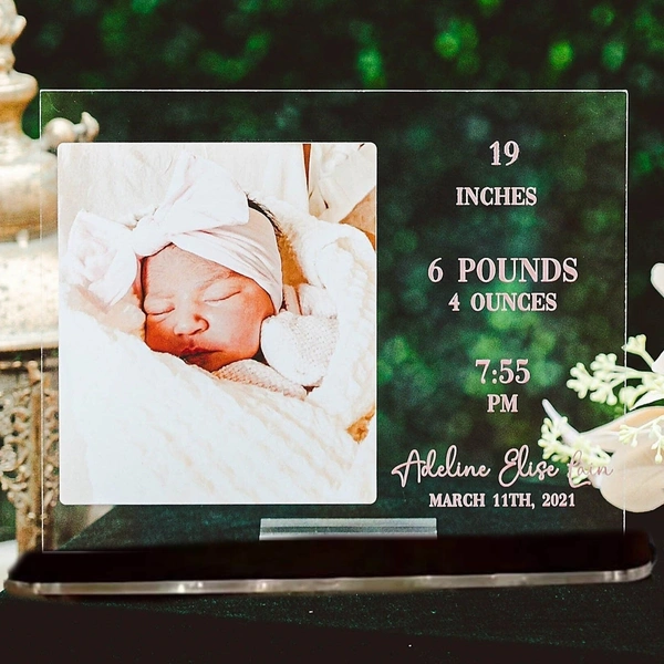 Baby Keepsake Acrylic - Single LED