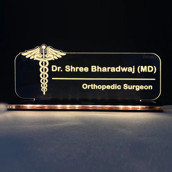 Doctor Logo with Text Acrylic - Single LED