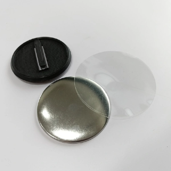 58MM Round Clip Badge with Black Back