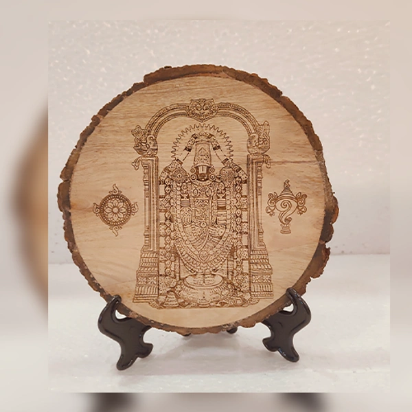 8x8" Inch - Natural Round Wood