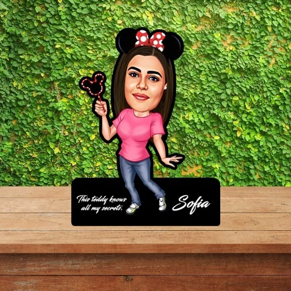 ACC21 - Minni Women - Caricature Cartoon Cutout Frame