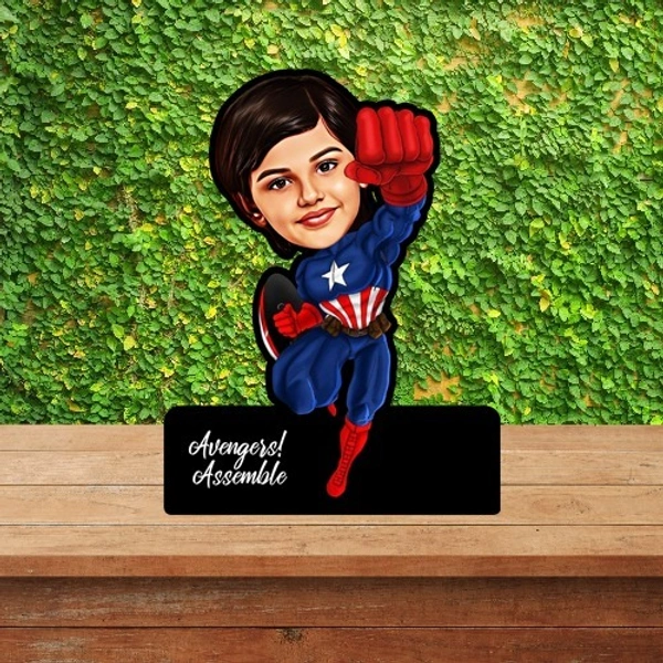 ACC29 - captain america-Kids - Caricature Cartoon Cutout Frame