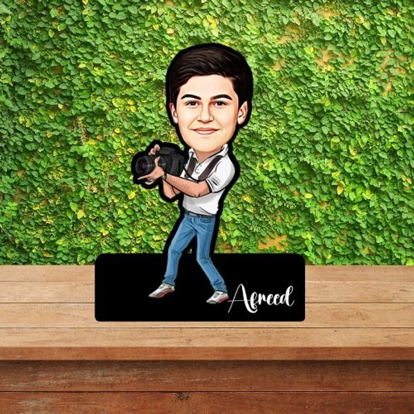 ACC33 - Cameraman- Kids - Caricature Cartoon Cutout Frame