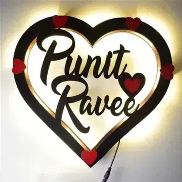 Heart Shape - Custom Couple Name 11" Inch