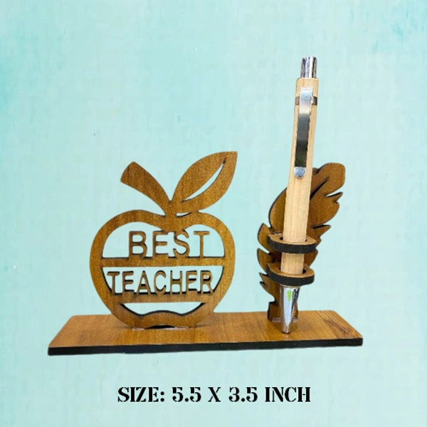Best Teacher Apple - Pen Stand