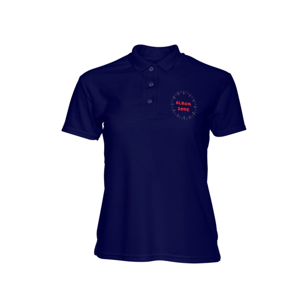 Navy Blue Color T-shirt | Polyester - Half Sleeves - Reva Label