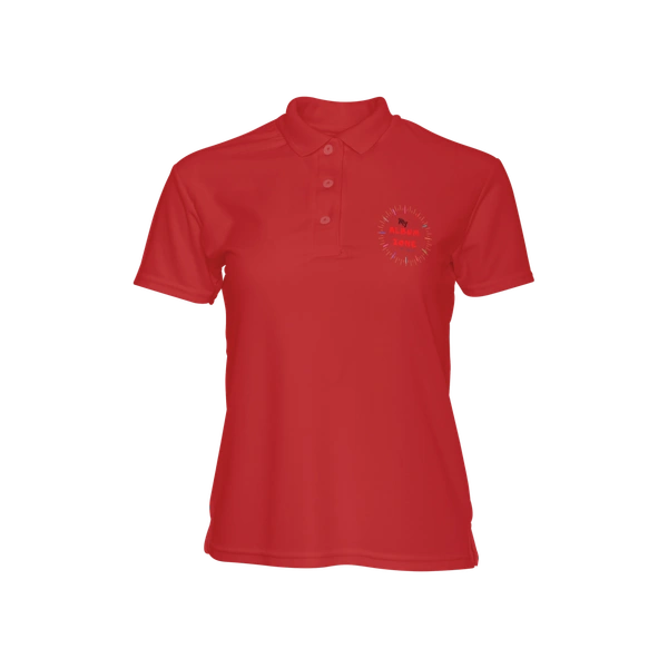 Red Color T-shirt | Polyester - Half Sleeves - Reva Label