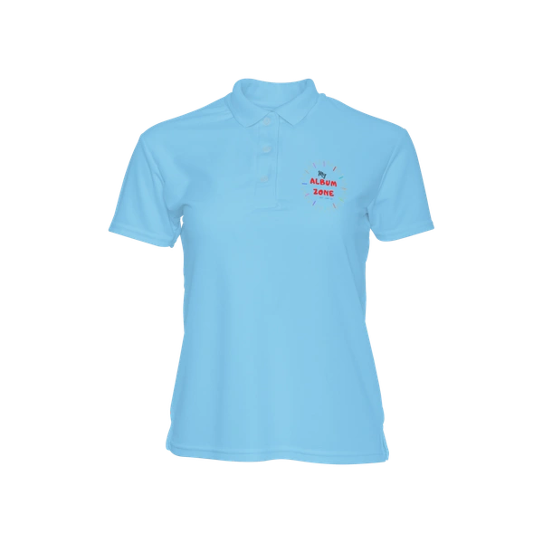 Sky Blue Color T-shirt | Polyester - Half Sleeves - Reva Label