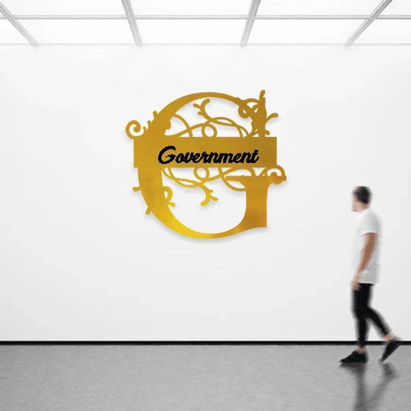 G - 12x12" Inch Monochrome Acrylic Letter