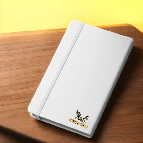 Lined Journal Notebook Diary - White Color