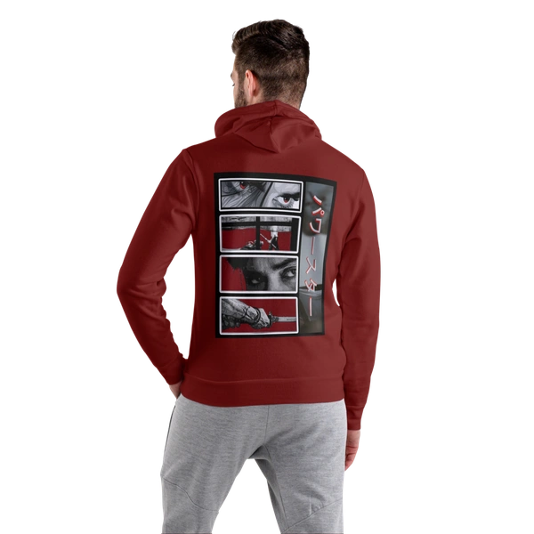 Maroon Color Hoodie with Cap - OG017