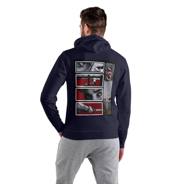 Navy Color Hoodie with Cap - OG018