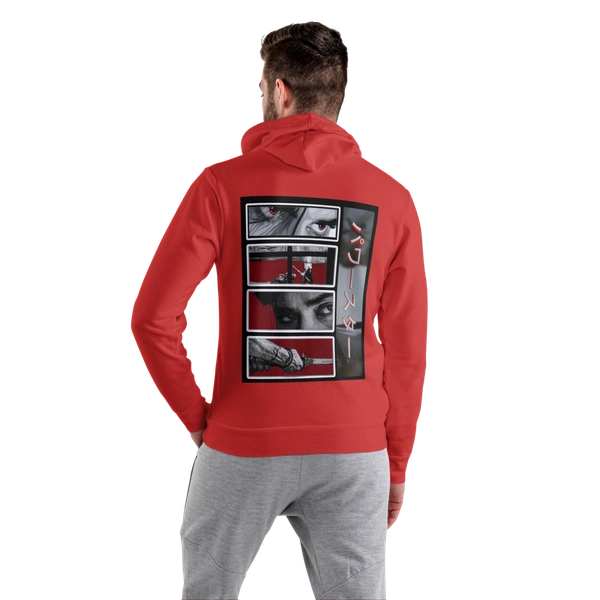 Red Color Hoodie with Cap - OG020