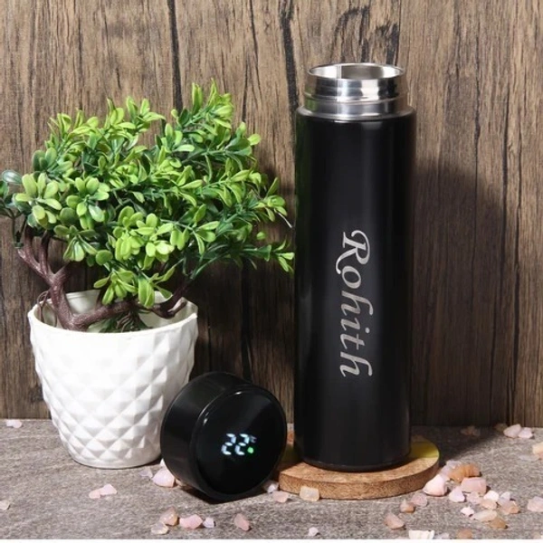 Personalized LED Temperature Display Bottle
