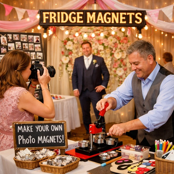 Click & Print at Event - 50MM Square Magnet 100 Qty Package