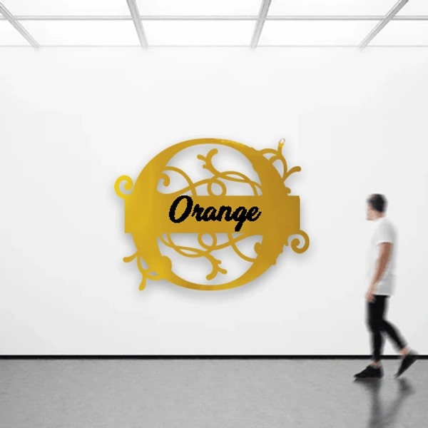 O - 12x12" Inch Monochrome Acrylic Letter