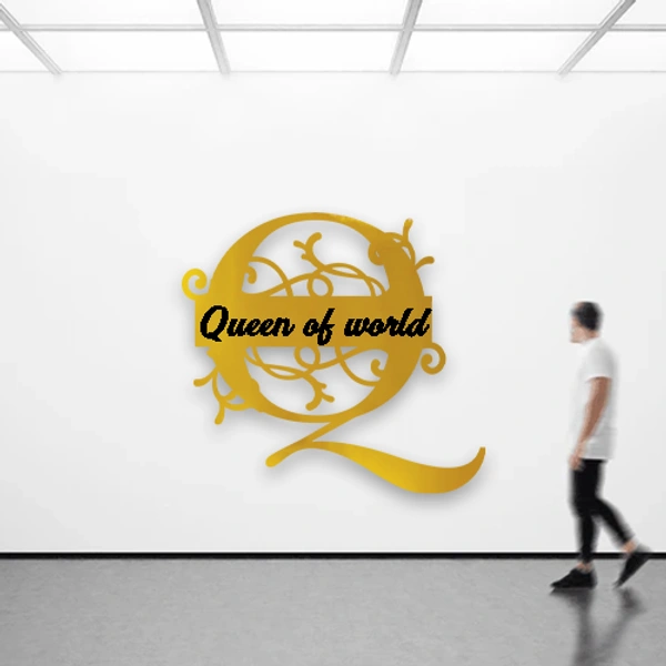 Q - 15x15" Inch Monochrome Acrylic Letter