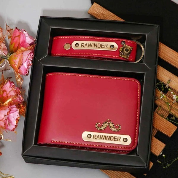 Gents 2 pc Wallet Combo - Red