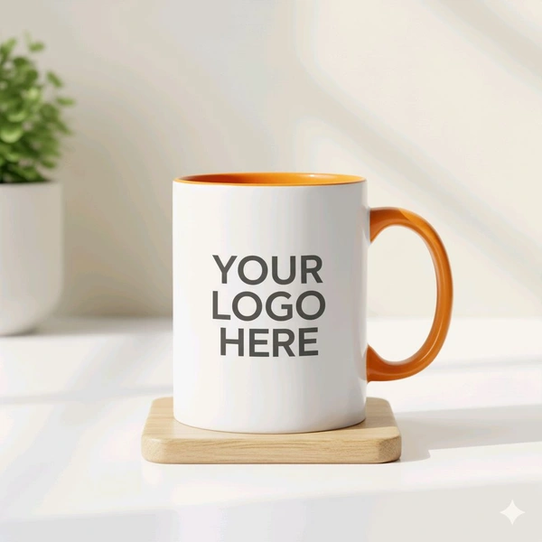 3 Tone - Orange - Inner & Handle Color Mugs