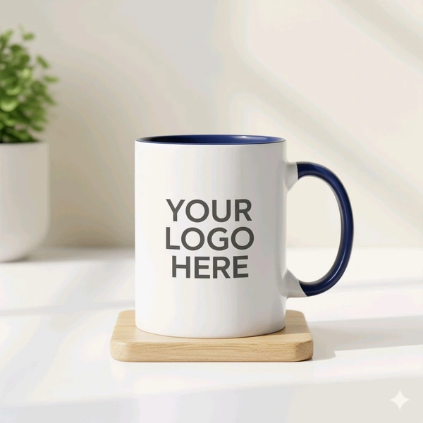 3 Tone - Dark Blue - Inner & Handle Color Mugs