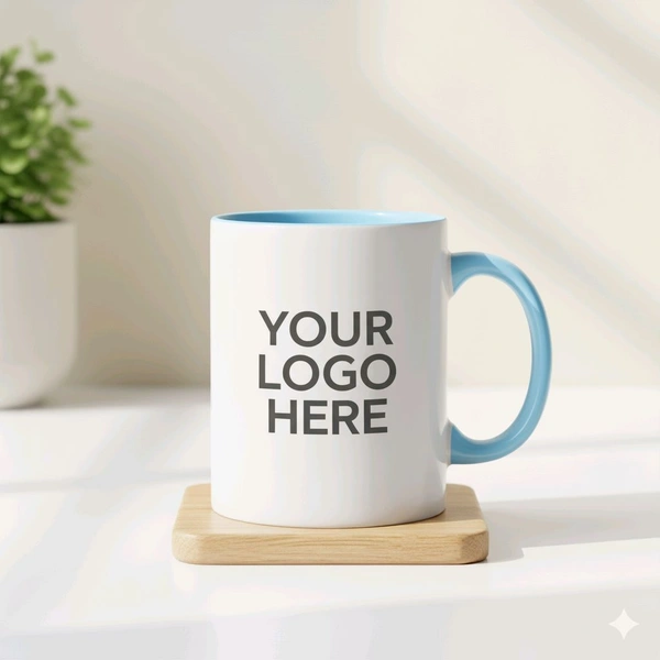 3 Tone - Sky Blue - Inner & Handle Color Mugs