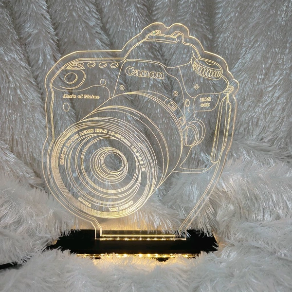 Personalised Camera Acrylic Frame - Single LED 