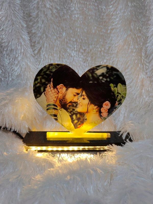 Heart  - Sublimation Acrylic LED Table Frame