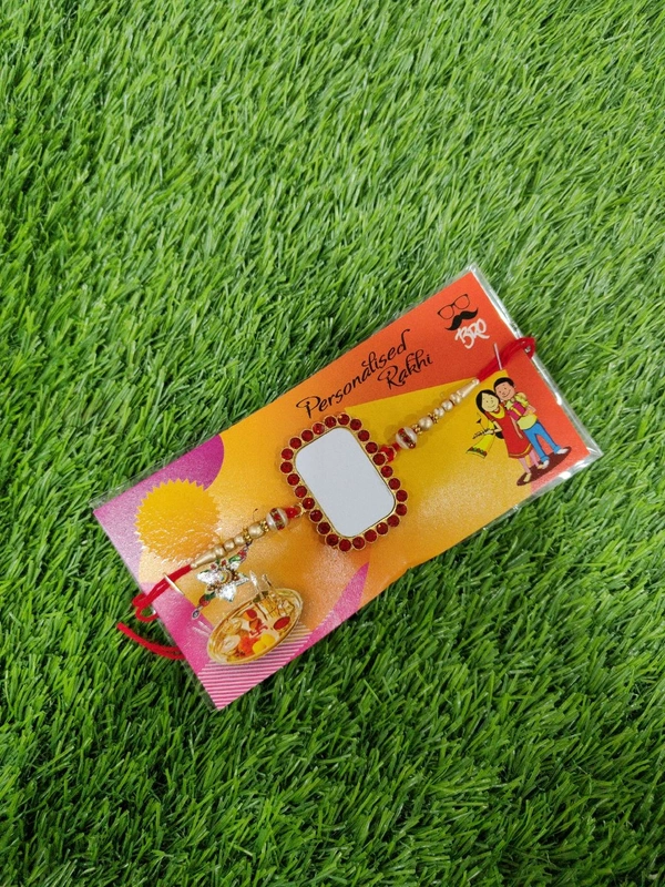 2201 - Metal Photo Printed Rakhi