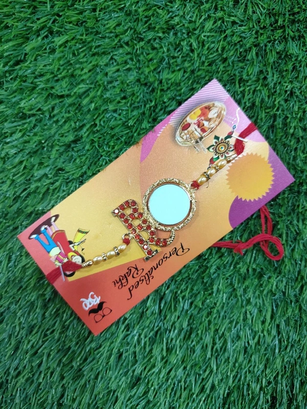 2118 - Metal Photo Printed Rakhi