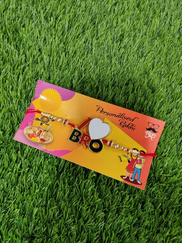 1905 - Metal Photo Printed Rakhi