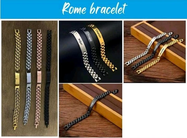 Rome Bracelet with Name Engraving