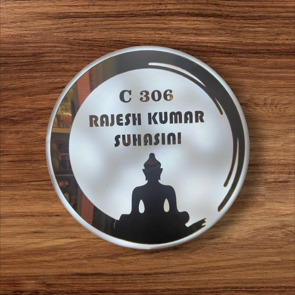 Buddha LED House Name Board