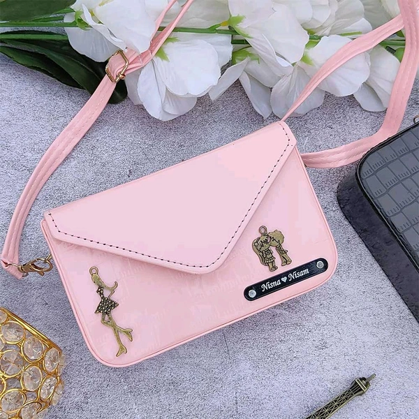 Croc Leather sling Bag