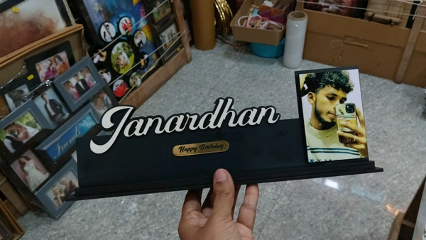 Name plate With Photo for Desk