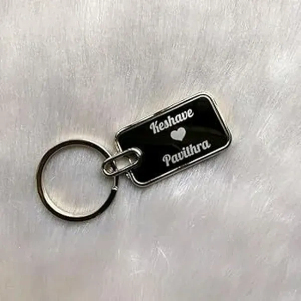 Metal Engraved Keychain - Shape01