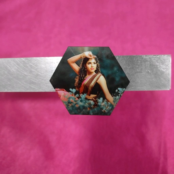 Mini MDF Fridge Magnet - Hexa Shape