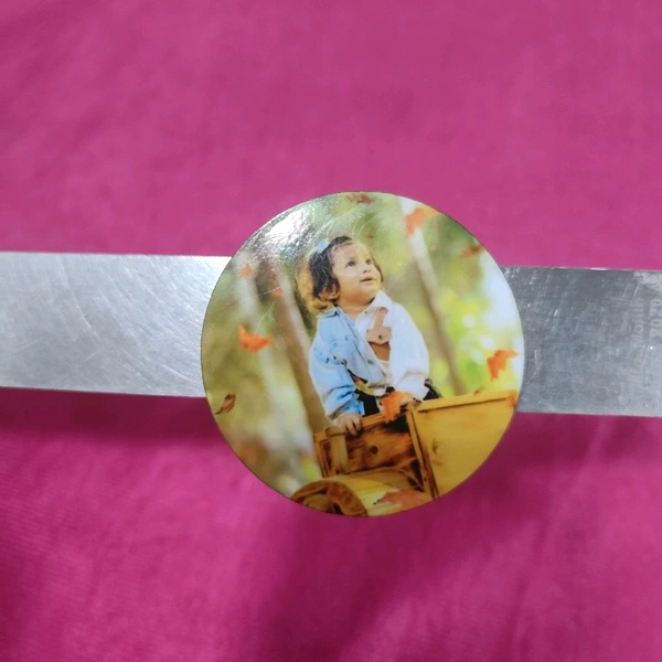 Mini MDF Fridge Magnet - Round Shape